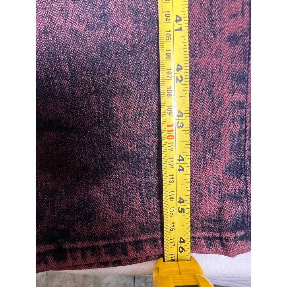 True Religion Men 38 Geno Relaxed Slim Jeans Purple Black Acid Wash USA Made Y2K - Picture 10 of 12